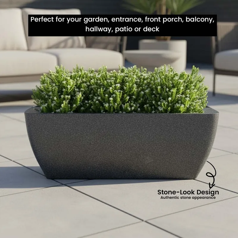 Meadow Glow Planter - Black - 6
