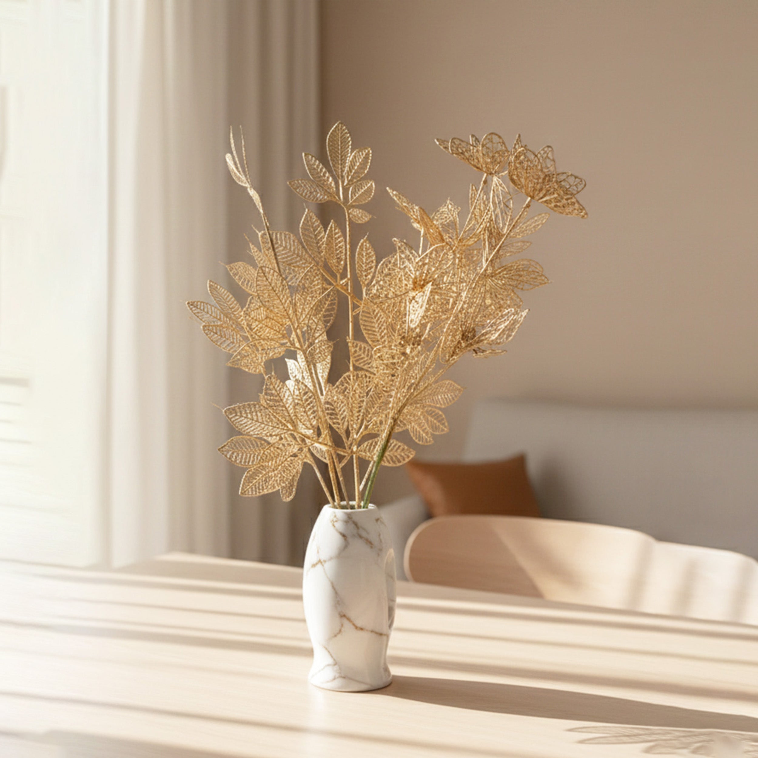 Foliage Butterfly Artificial Stems- Set Of Two media 10