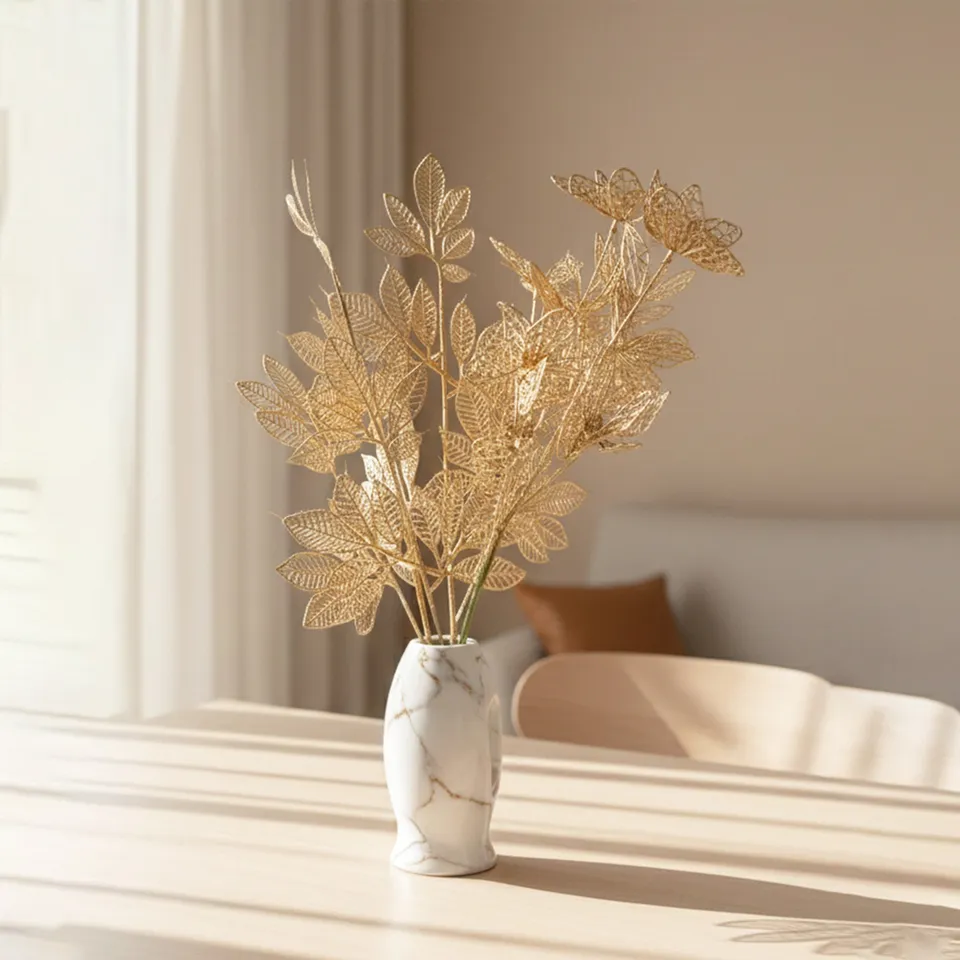 Foliage Butterfly Artificial Stems- Set Of Two media 10