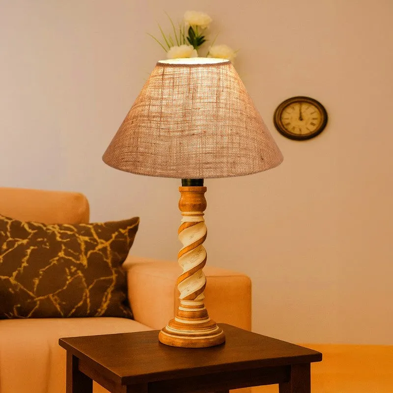Modera Orlo Wooden Table Lamp - Beige media 3