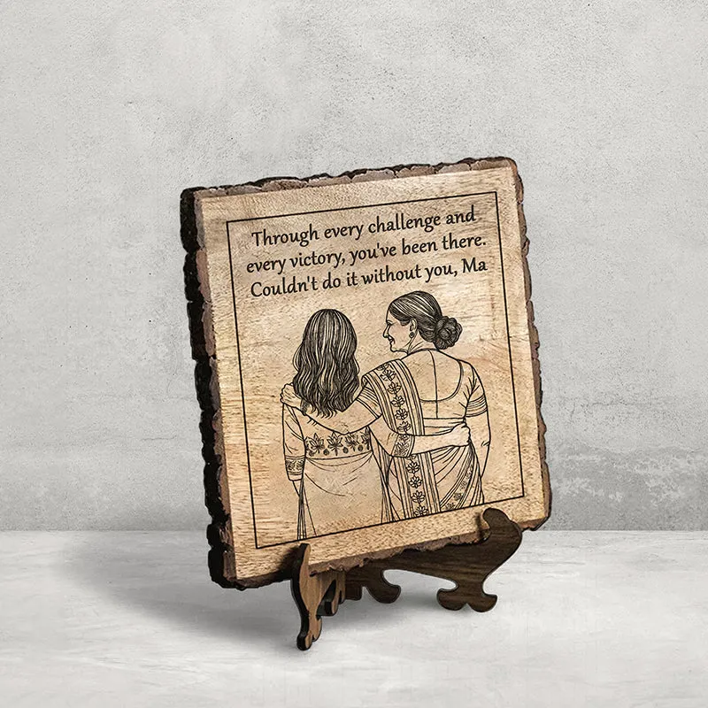 Could Not Do It Without You Wood Showpiece - Square media 3