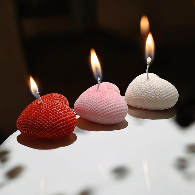 Tender Heart Rose Scented Soy Wax Candle - Set Of Three media 5