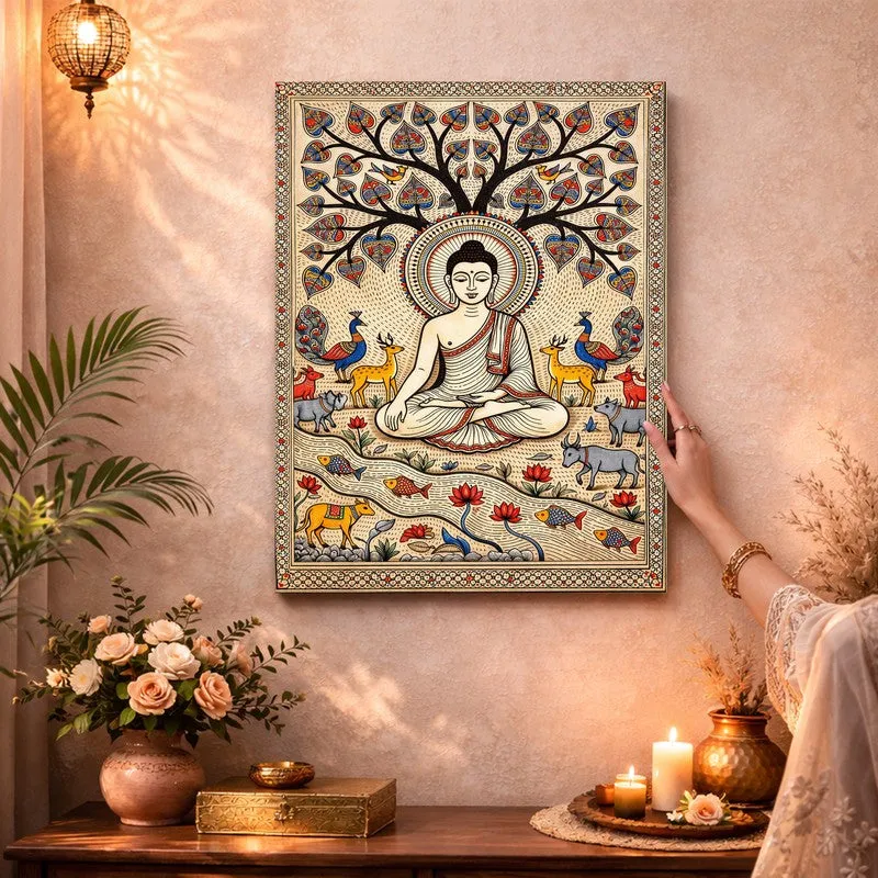 Serenity Buddha Canvas Wall Art & Paintings media 3