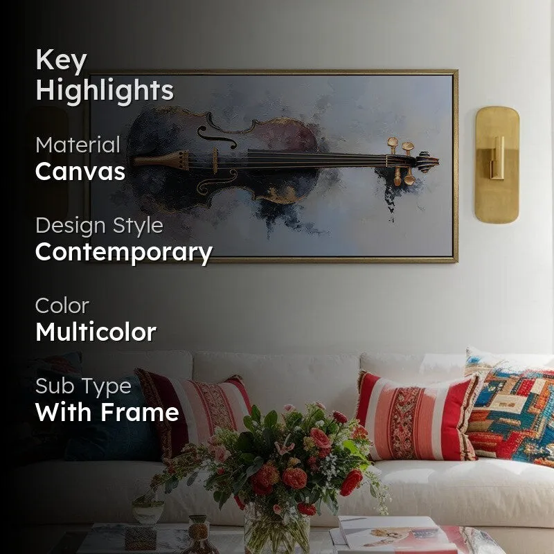 Violet Rhythm Canvas Wall Art media 2