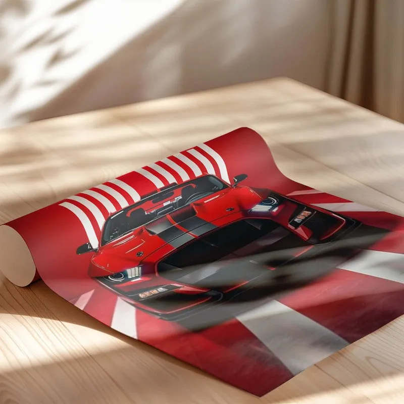 Red Racer Wall Poster media 5