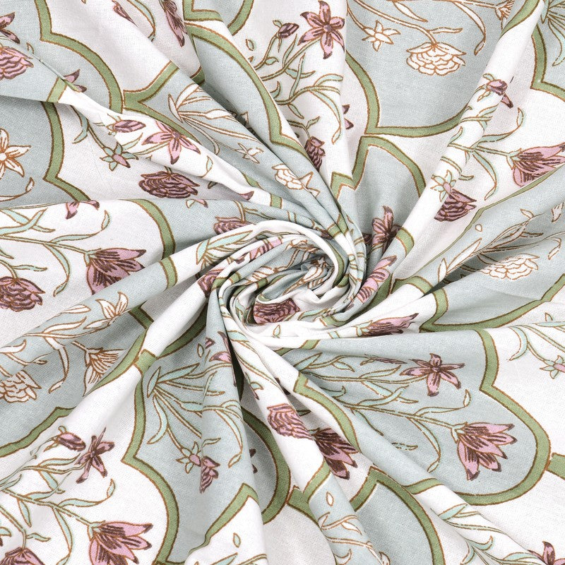 Rupa Cotton Bedsheet (Sage Green) - 180 TC media 7