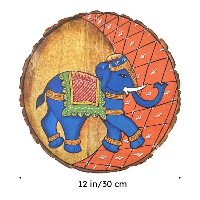 Neel Gajaraj Pichwai Handpainted Wall Plate media 6