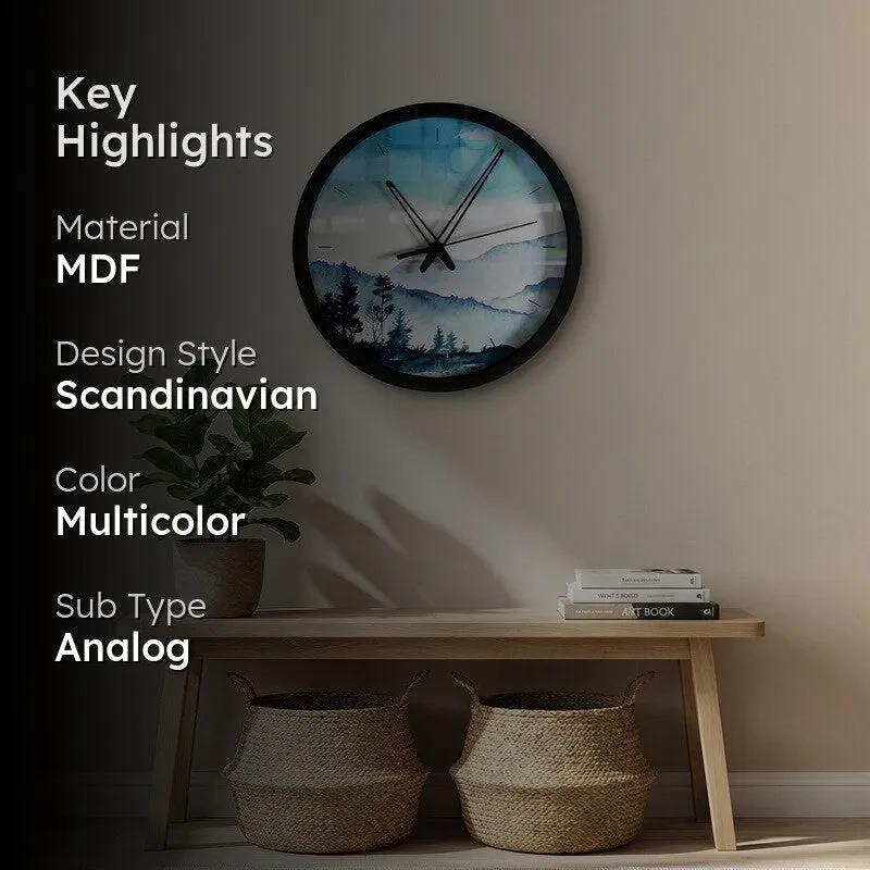 Wanderra MDF Wall Clock media 2