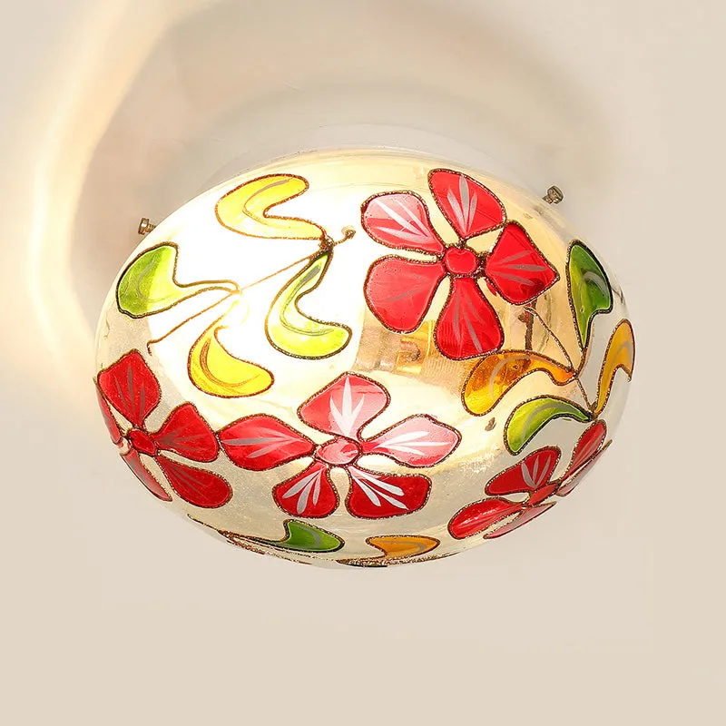 Bloomlit Flush Glass Ceiling Lamp - Multicolor media 4