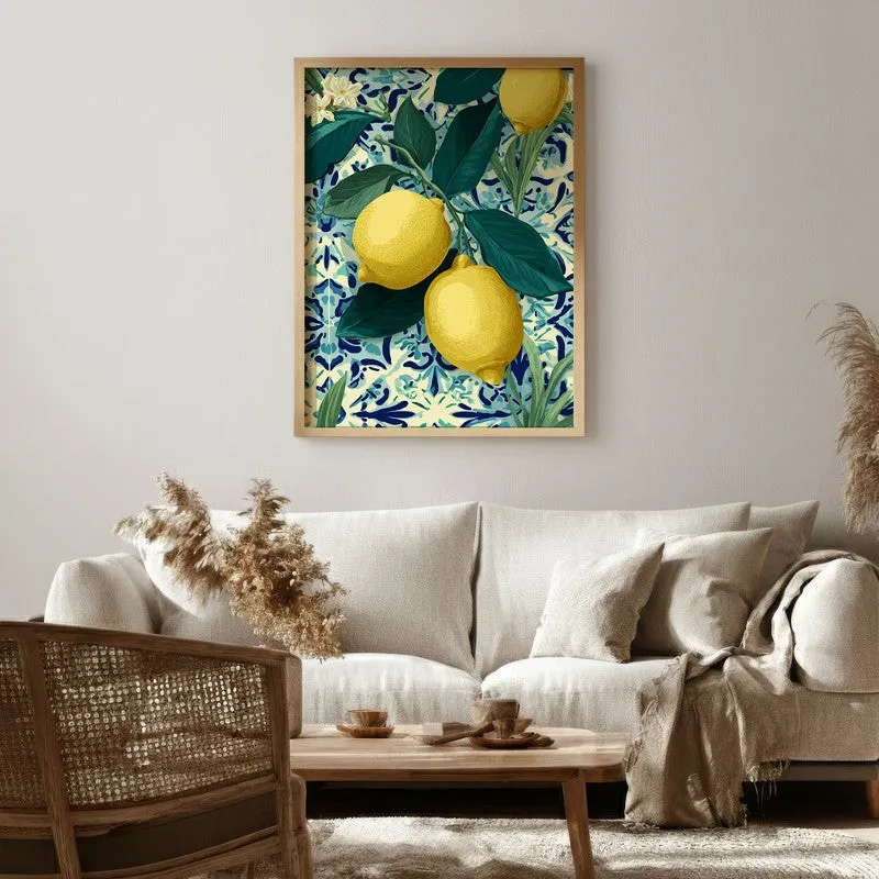 Limonia Canvas Wall Painting With Brown Frame media 6