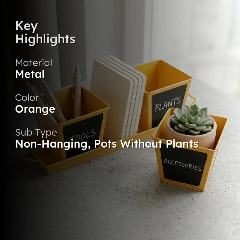 Go Green Planter Set- Orange - 2