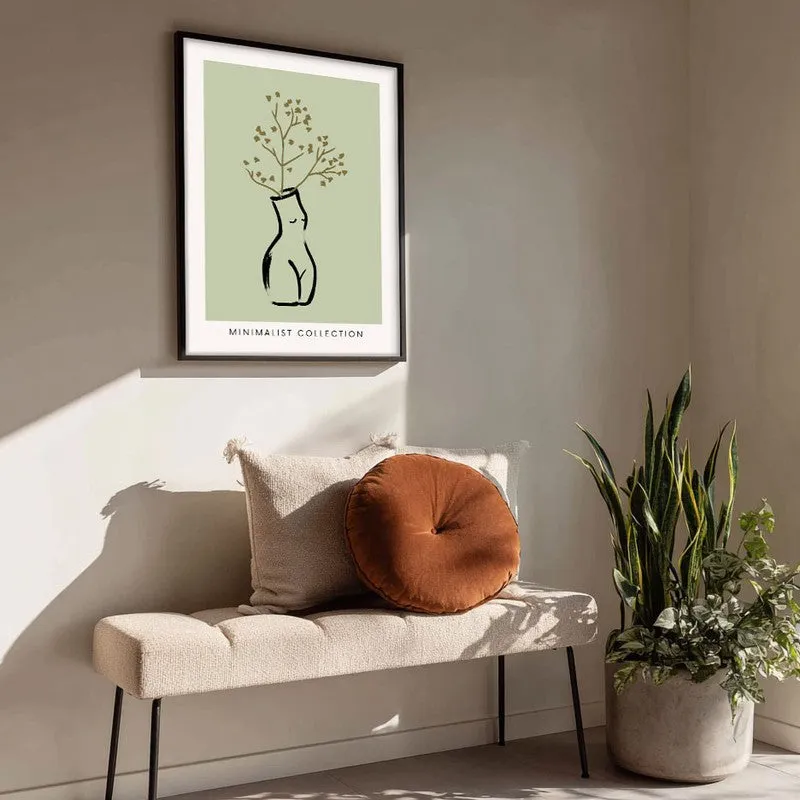 Rooted Grace Canvas Wall Painting With Black Frame media 4