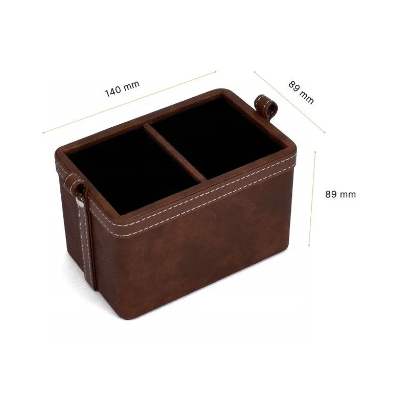 Wicka Dote Stationery Holder - Dark Brown media 10