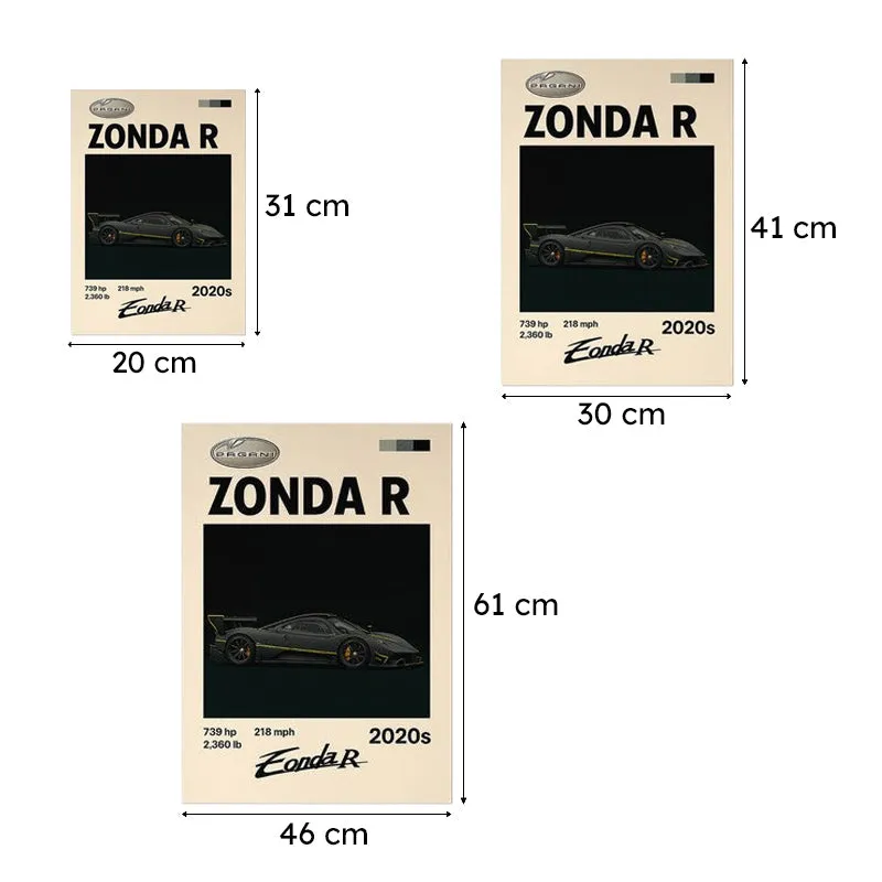 Zonda R Excellence Wall Poster media 9