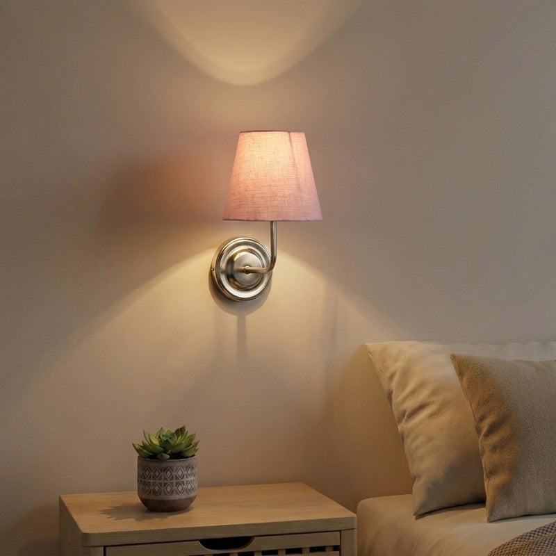 Orivelle Dusty Pink Cotton Wall Lamp