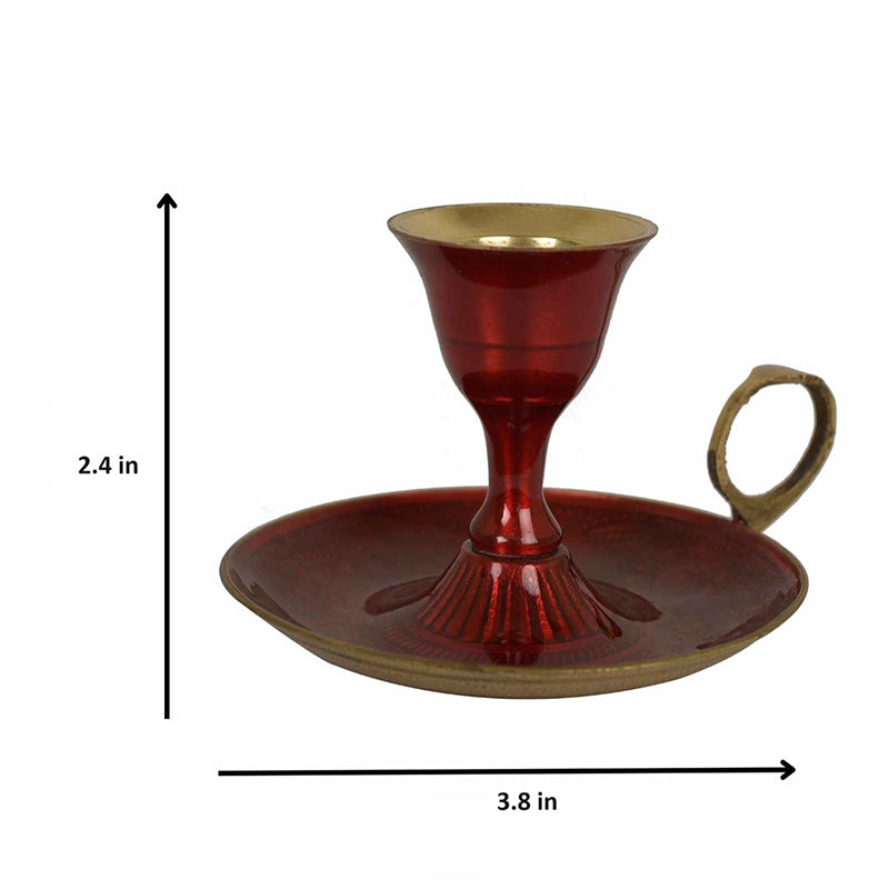 Victorian Charm Brass Candle Holder media 6