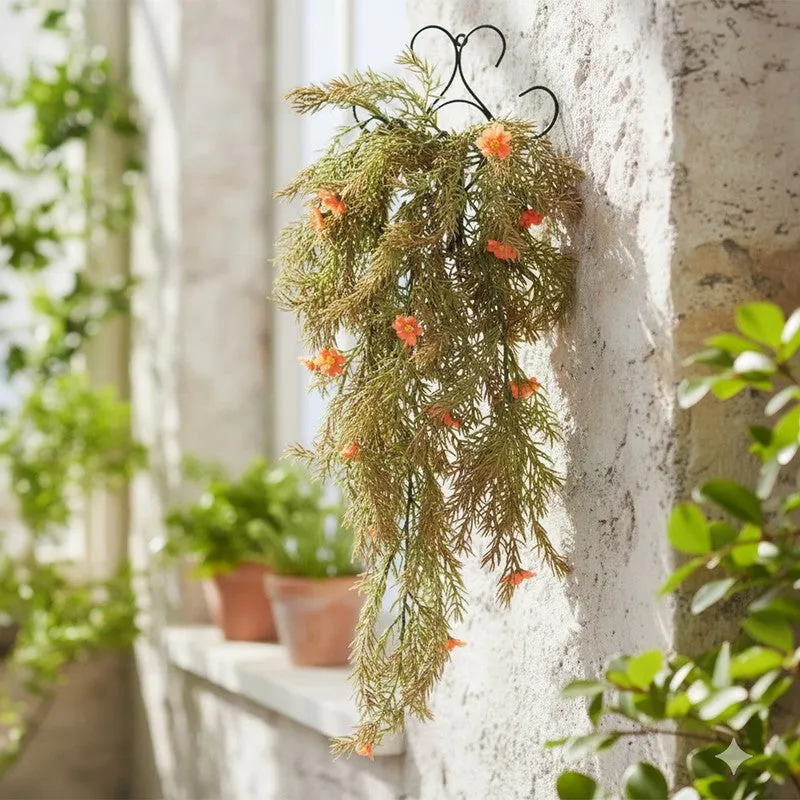 Navique Artificial Plant With Metal Wall Stand - 2.3 Feet media 1