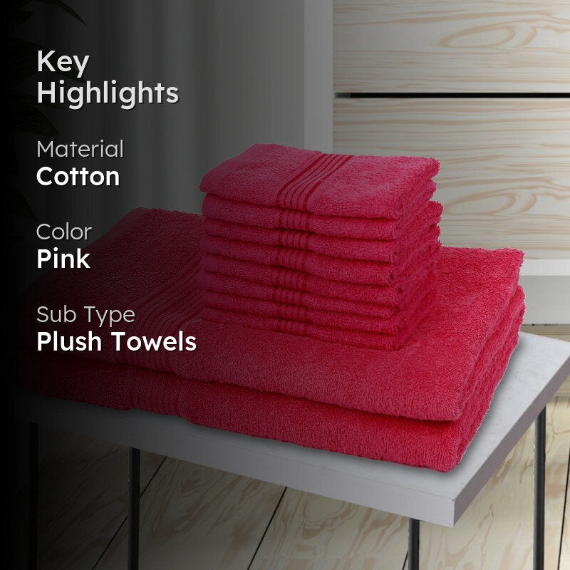 Bodil Towel Combo (Pink) - Set Of Ten media 2