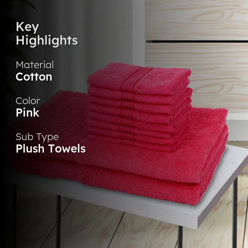 Bodil Towel Combo (Pink) - Set Of Ten media 2