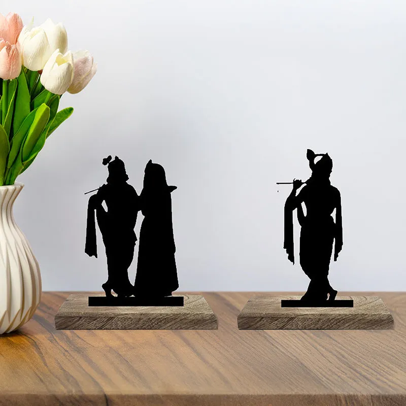 Radhe Krishna Showpiece - Set Of Two media 1