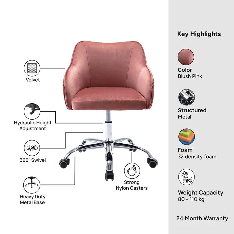 Seatron Metal Office Chair - Pink media 10