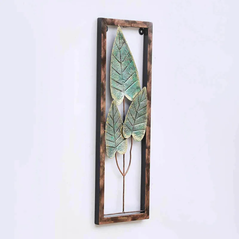Framed Leaves Iron Wall Accent media 4