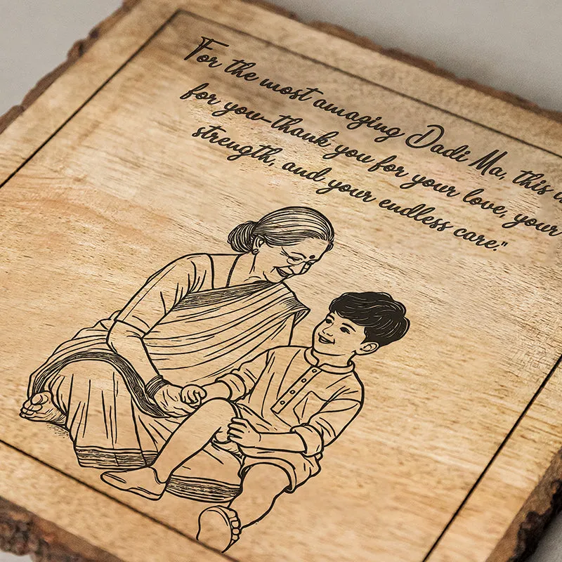 Most Amazing Dadi Wood Showpiece - Square media 4