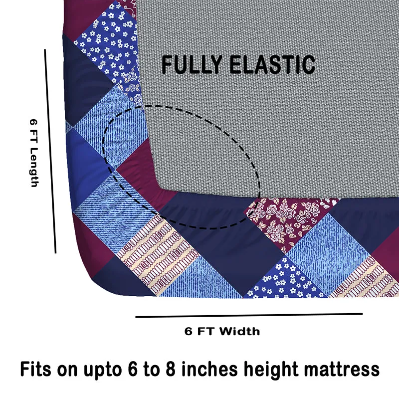 Diamond Ethnika Fitted Microfiber Microfiber Bedsheet - 150 GSM media 6