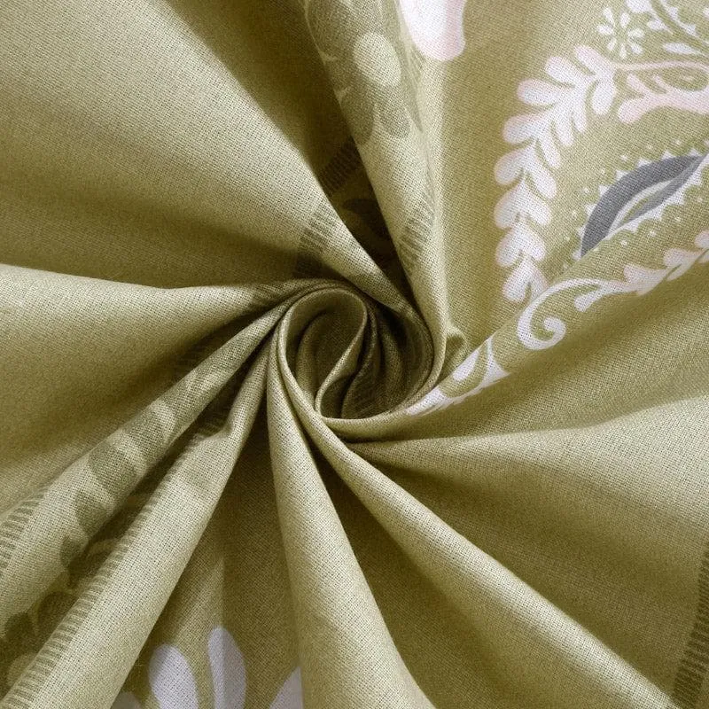 Vidushi Printed Cotton Bedsheet (Green) - 200 TC media 5
