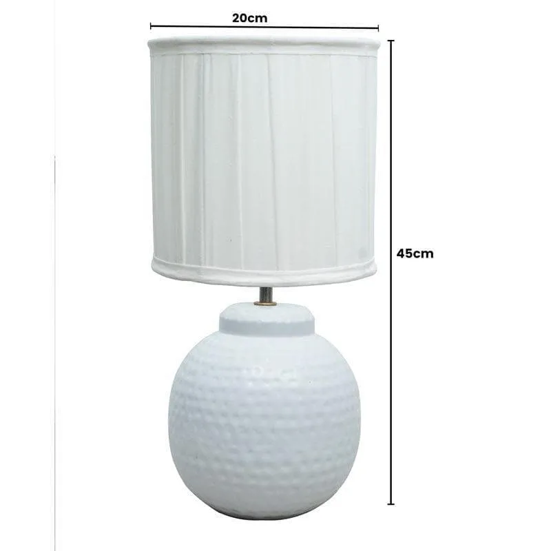 Elouera Ceramic Table Lamp - White media 4