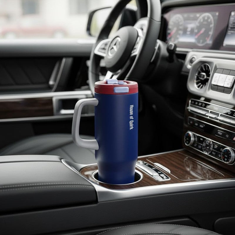 AuraGrip Stainless Steel Tumbler (1200 ML) - Blue media 4