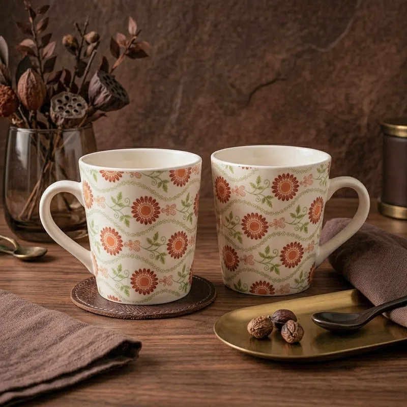 Sunny Ceramic Coffee Mug (270 mL Each) - Set of Two media 4
