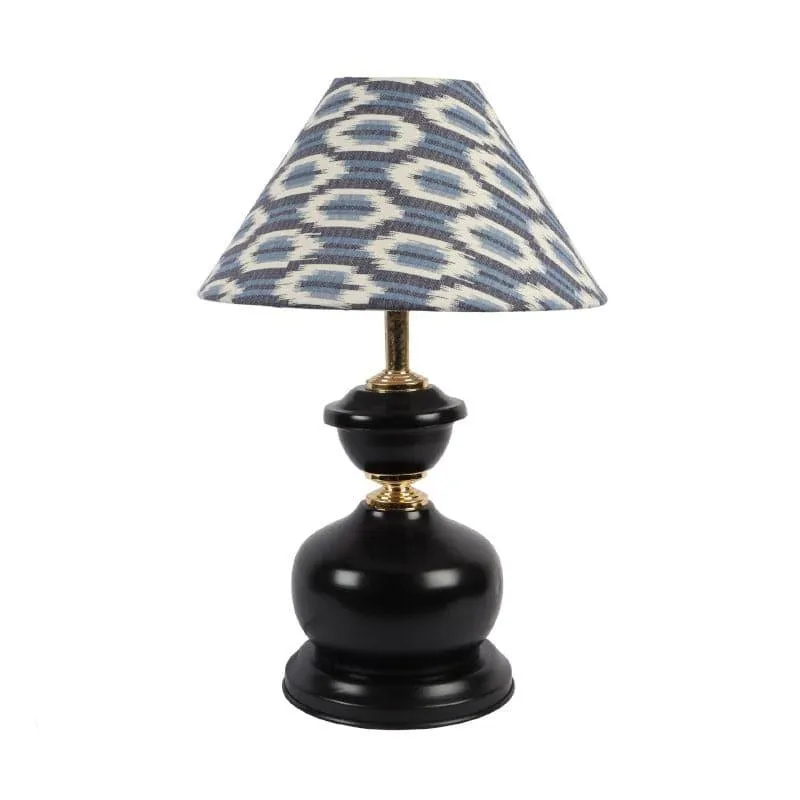 Lois Aira Fabric Table Lamp - Blue,White media 4