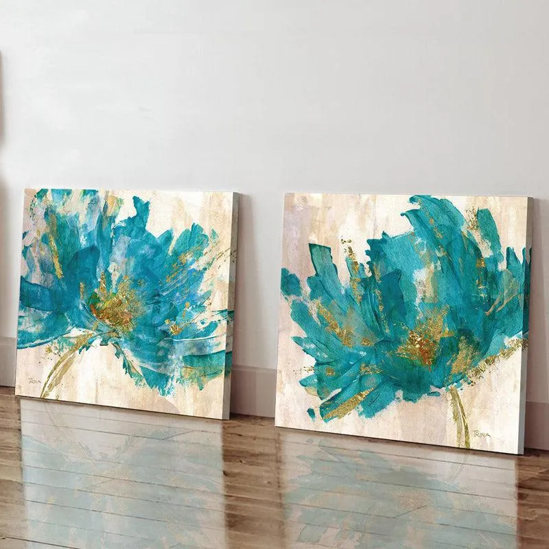 Cobalt Clara Floral Wall Art media 3