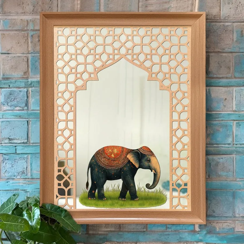 Royal Motif MDF Wall Mirrors - Set Of Two media 7