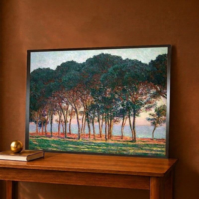 Under the Pines Evening Canvas Wall Painting - 12 x 9 Inches