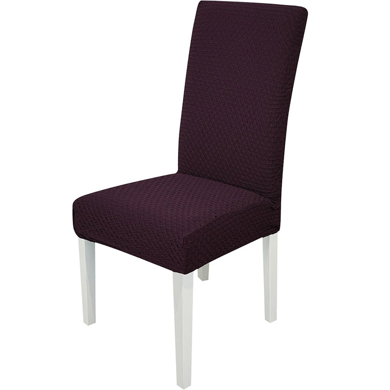Lush Wrap Solid Chair Cover - Purple media 4
