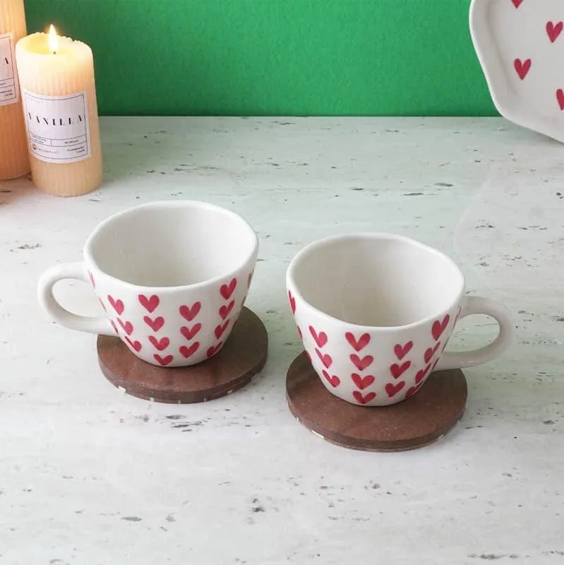 Love Ceramic Coffee Mug (300 mL) - Two Piece Set media 3
