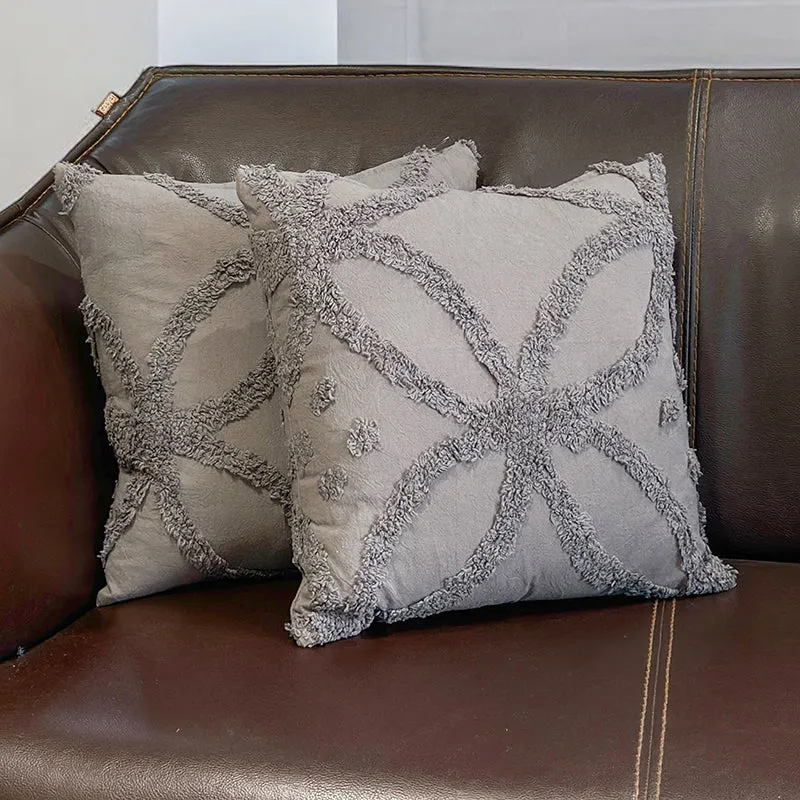 Kata Tufted Cover (Grey) - Set Of Two media 4