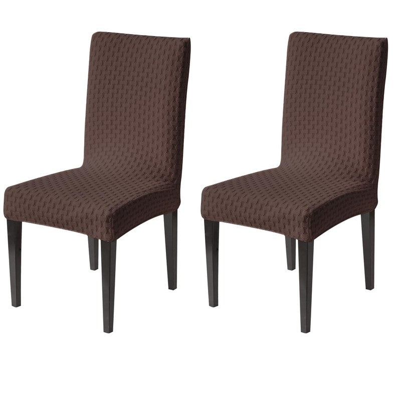 Nexo Neat Fit Chair Cover (Brown) - Set Of Two media 3