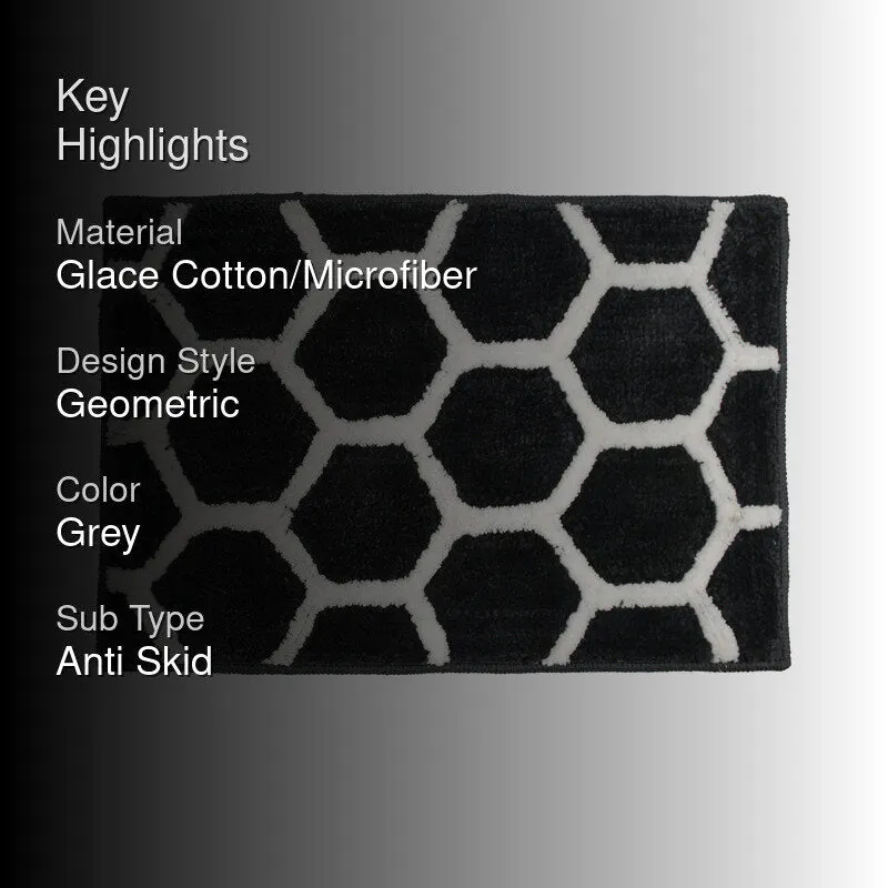 Trevona Cotton Bath Mat - Grey media 2