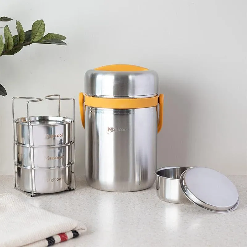 Cassa Insulated Lunch Box (Silver) - 2500 ML media 3