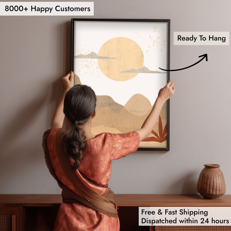 Dawn Archival Canvas Wall Art - Black Frame media 6