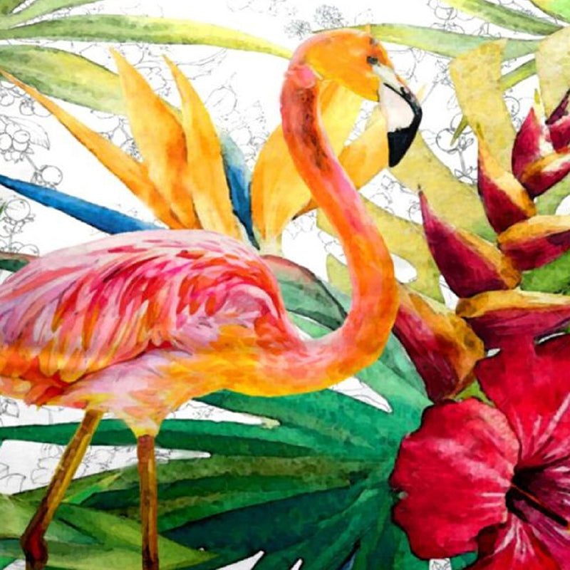 Tropical Flamingo Printed Cushion Cover Set - Set Of Two media 7