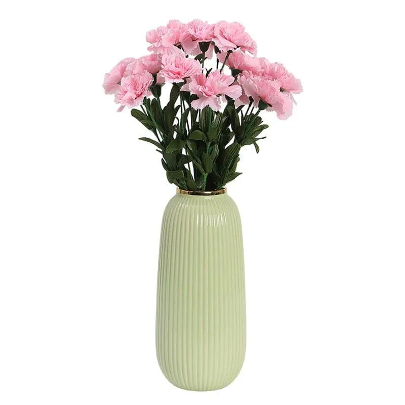 Faux Carnation Bunch (Light Pink) - Set Of Two media 3