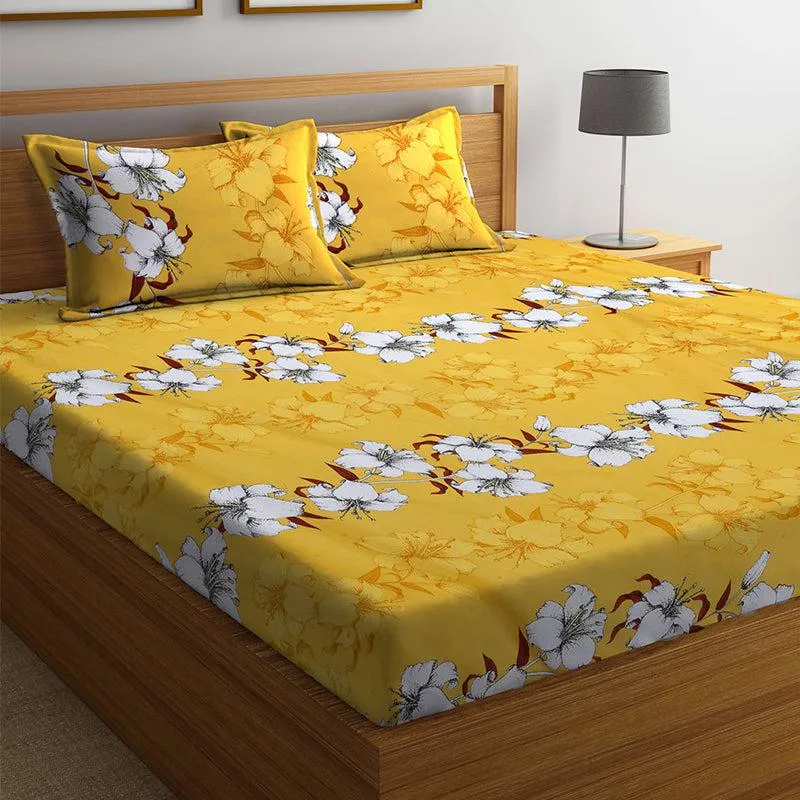 Otis Floral Bedsheet - 150 GSM media 4