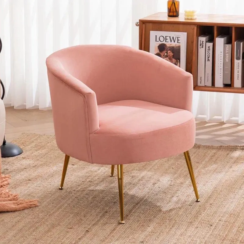 Stylo Neem Wood Accent Chair - Pink media 6