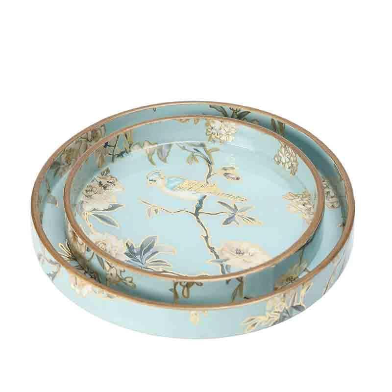 Chirpy Circular Serving Tray - Set Of Two media 4