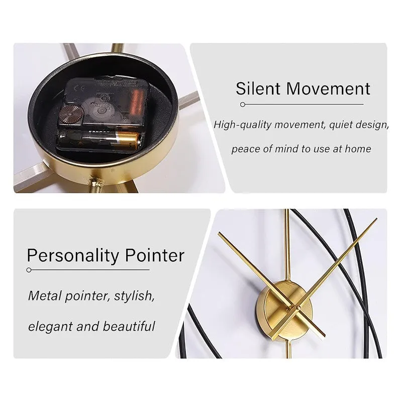 Second Silent Wall Clock - Black media 7