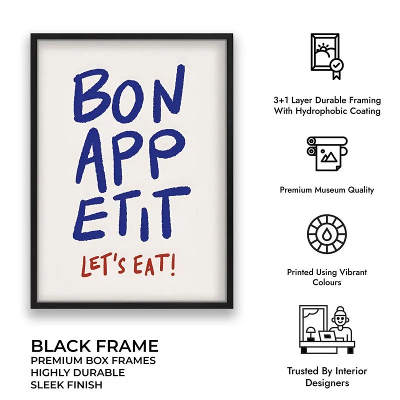 Bonappetit Archival Canvas Wall Art - Black media 10